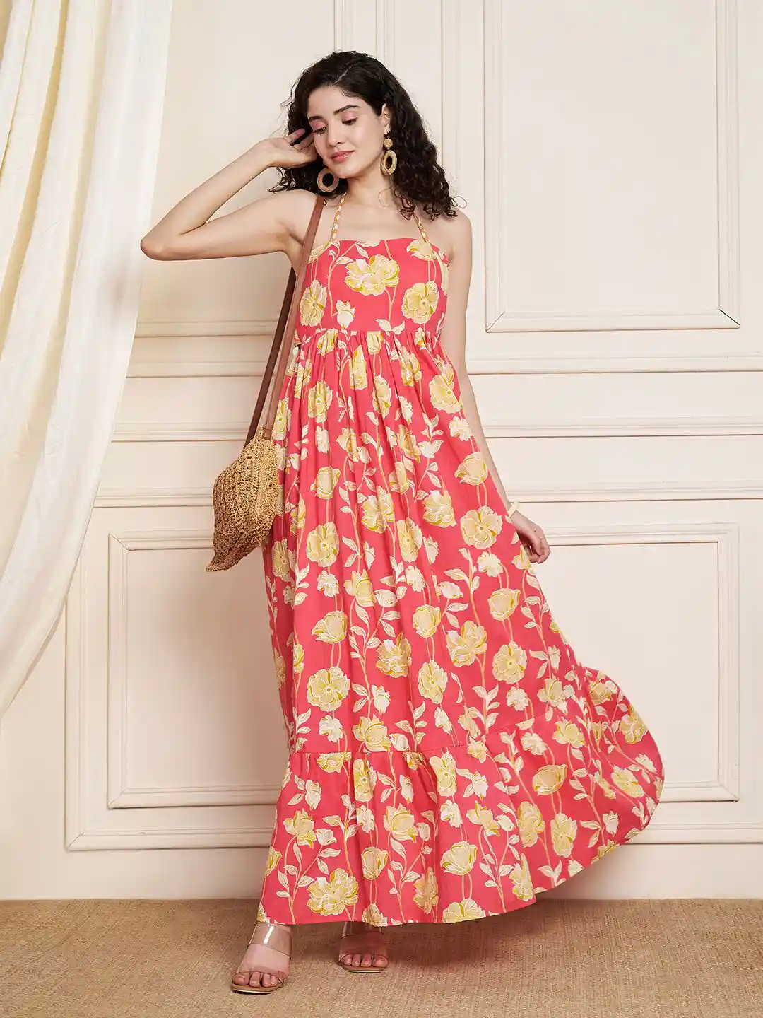 myntra cotton maxi dress Buy Loomfresh Women Floral Printed V-Neck Pure Cotton Maxi Dress - Dresses for Women 36844979