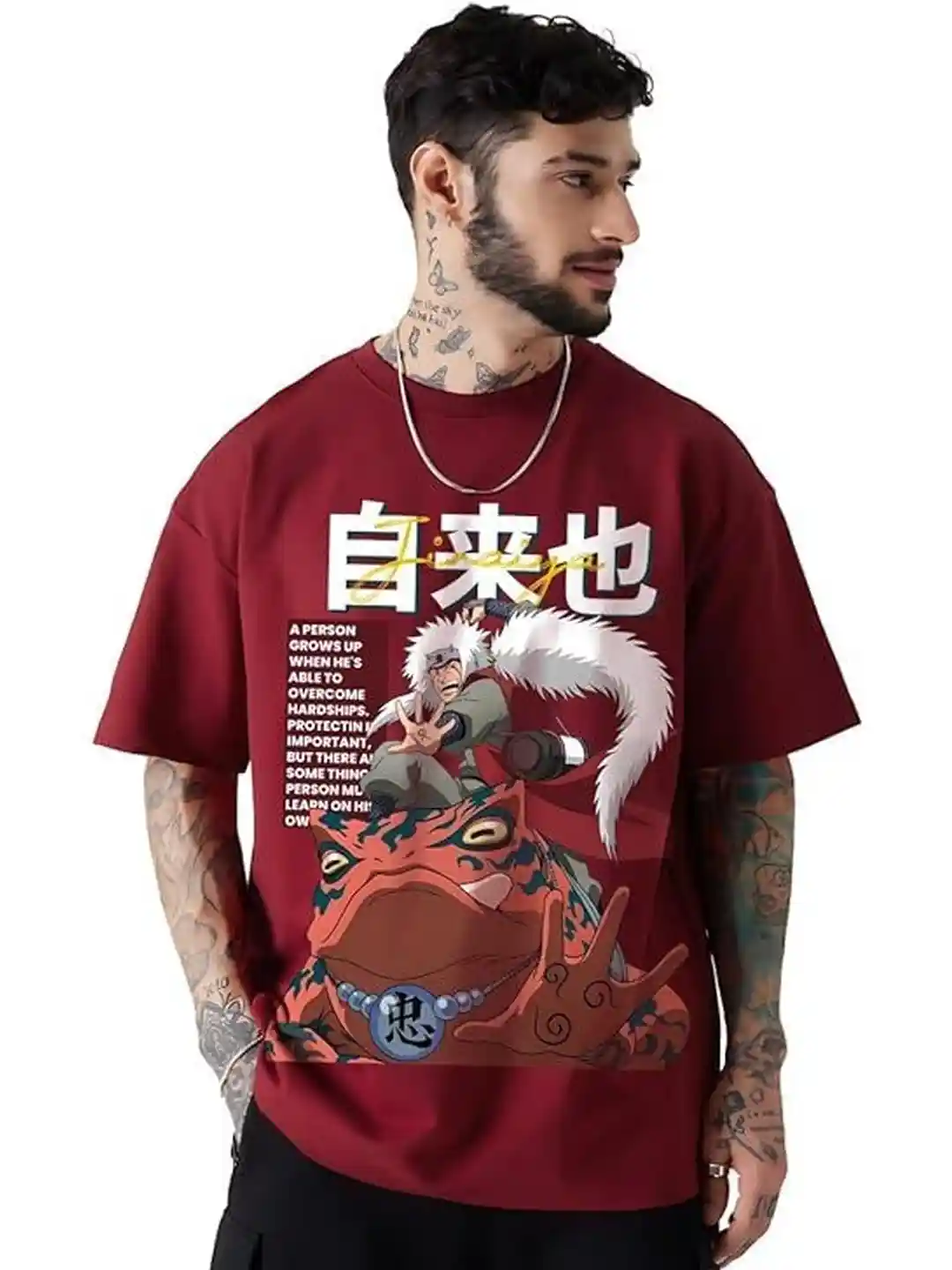 Buy MEGAKART Men Naruto Jiraiya Supreme Essential 220 GSM Cotton
