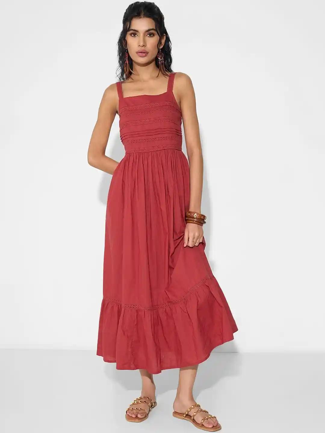 Buy AKKRITI BY PANTALOONS A-Line Midi Dress Dresses for Women