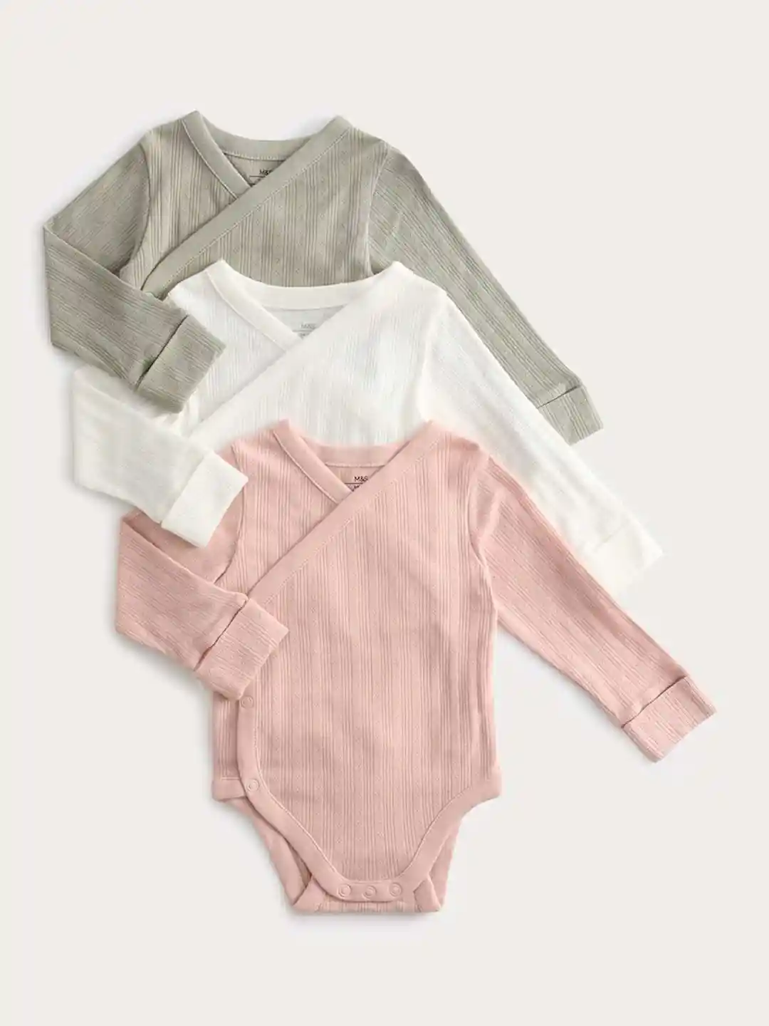 Buy Marks Spencer Infant Pack Of Striped Long Sleeves Pure