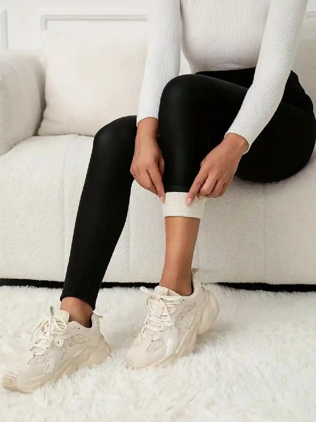 Buy Tomkot Women Fleece Thick Fur Lined Fleece Winter Thermal