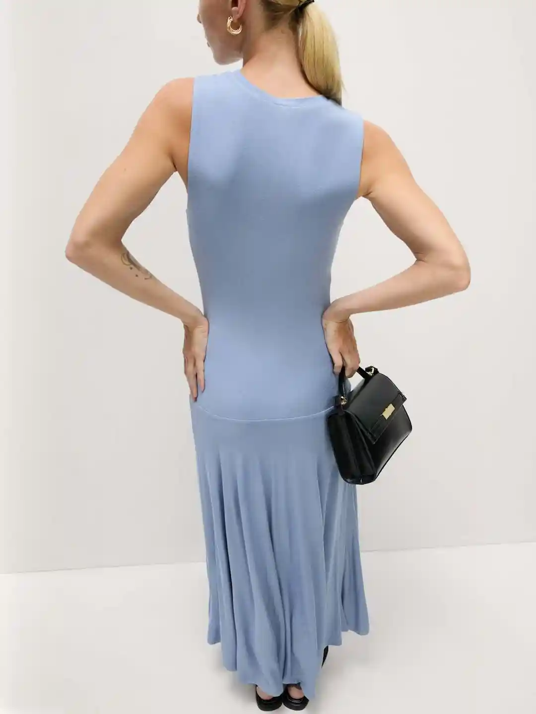 Buy Marks Spencer Women Round Neck Gathered or Pleated Maxi - Main Image