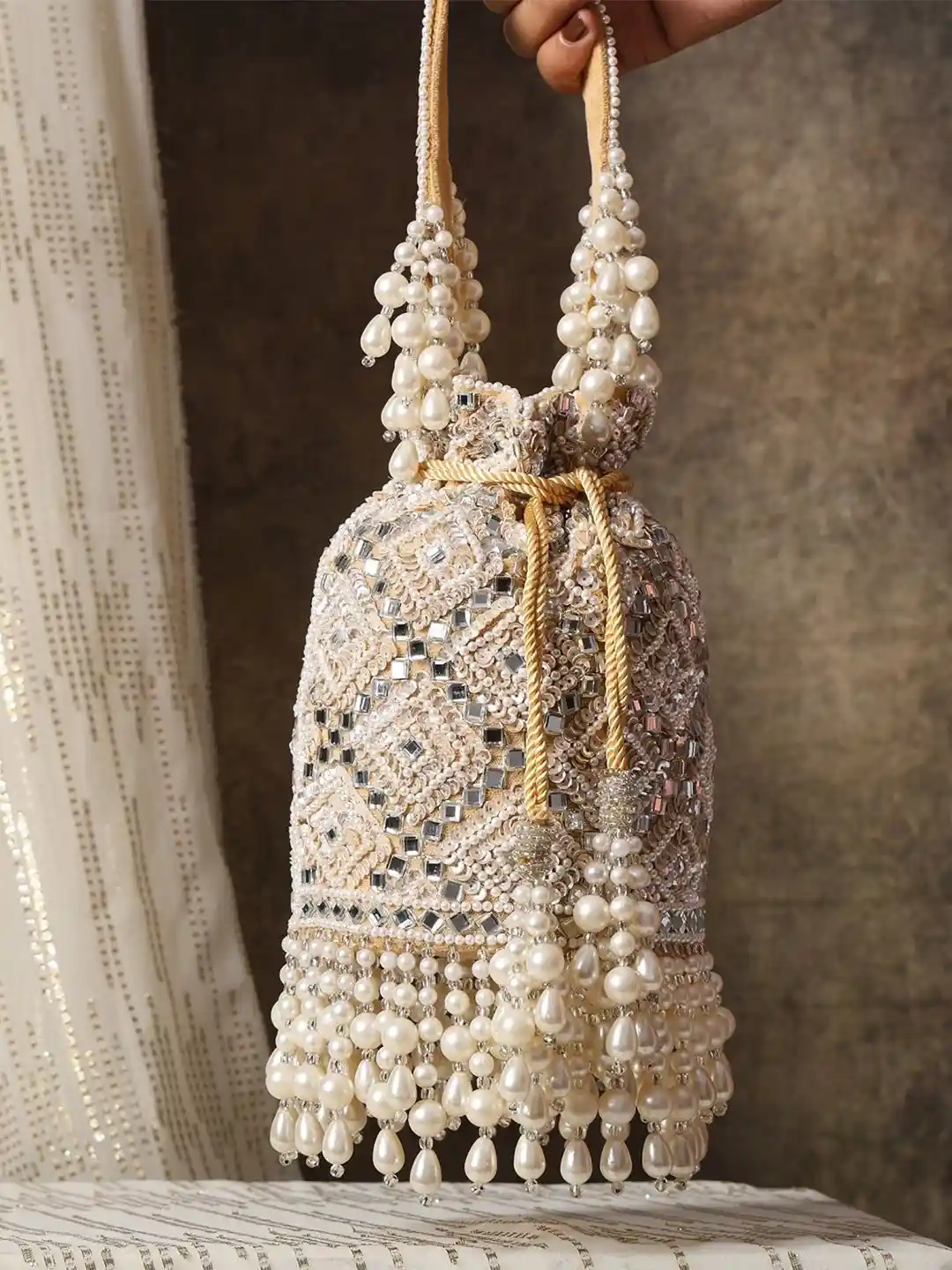 Buy MYBWO Embellished Potli Clutch Clutches for Women 37281527