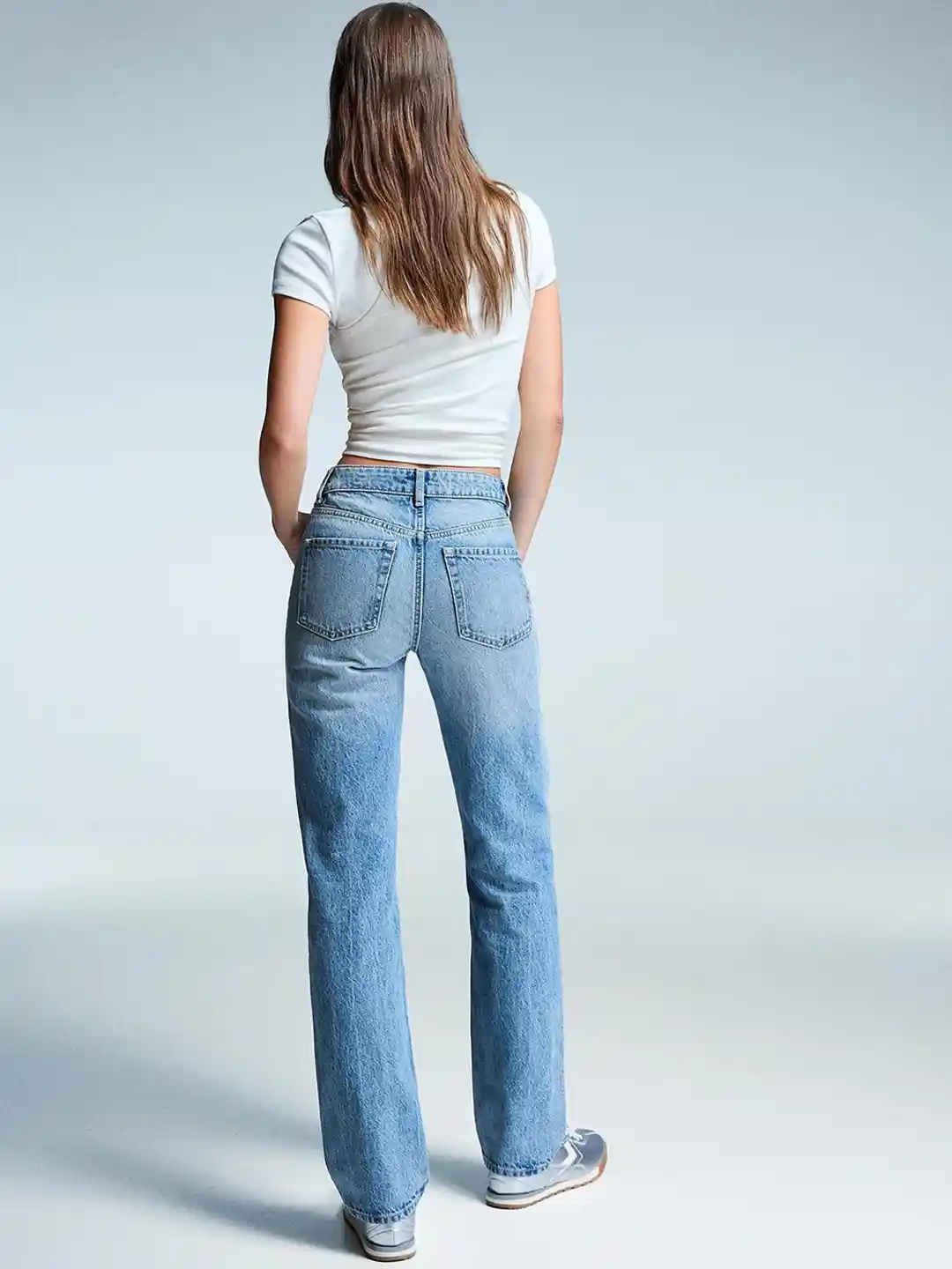 Bershka Pure Cotton Straight Fit Jeans