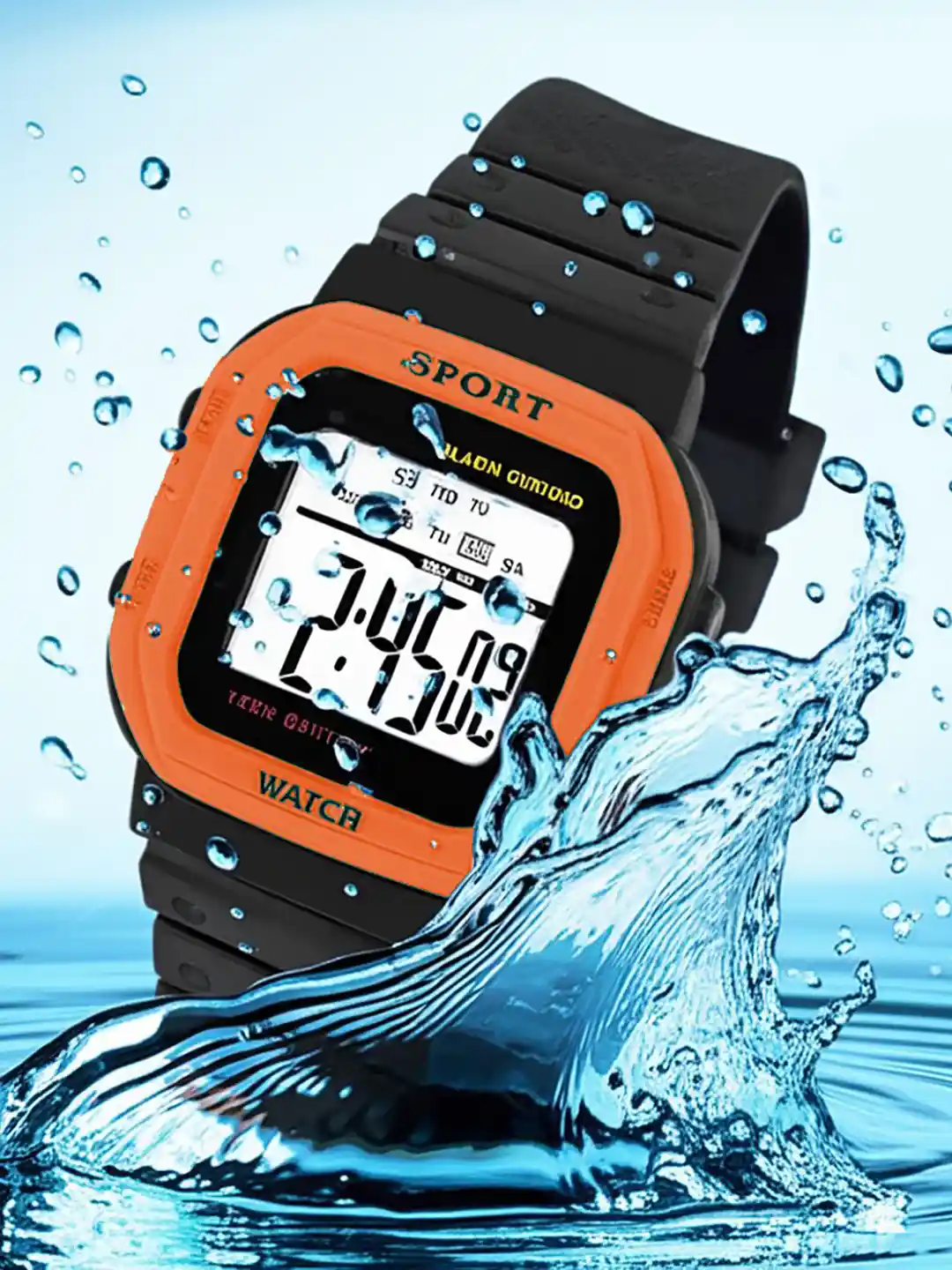 Time Up Kids Square Dial Regular Straps Digital Watch K199-8