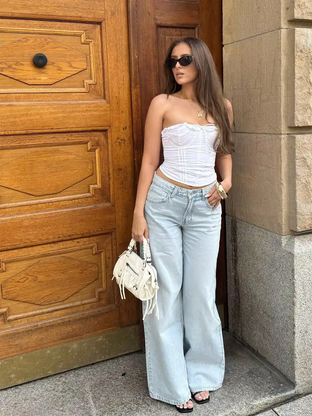 Bershka Wide-leg Jeans