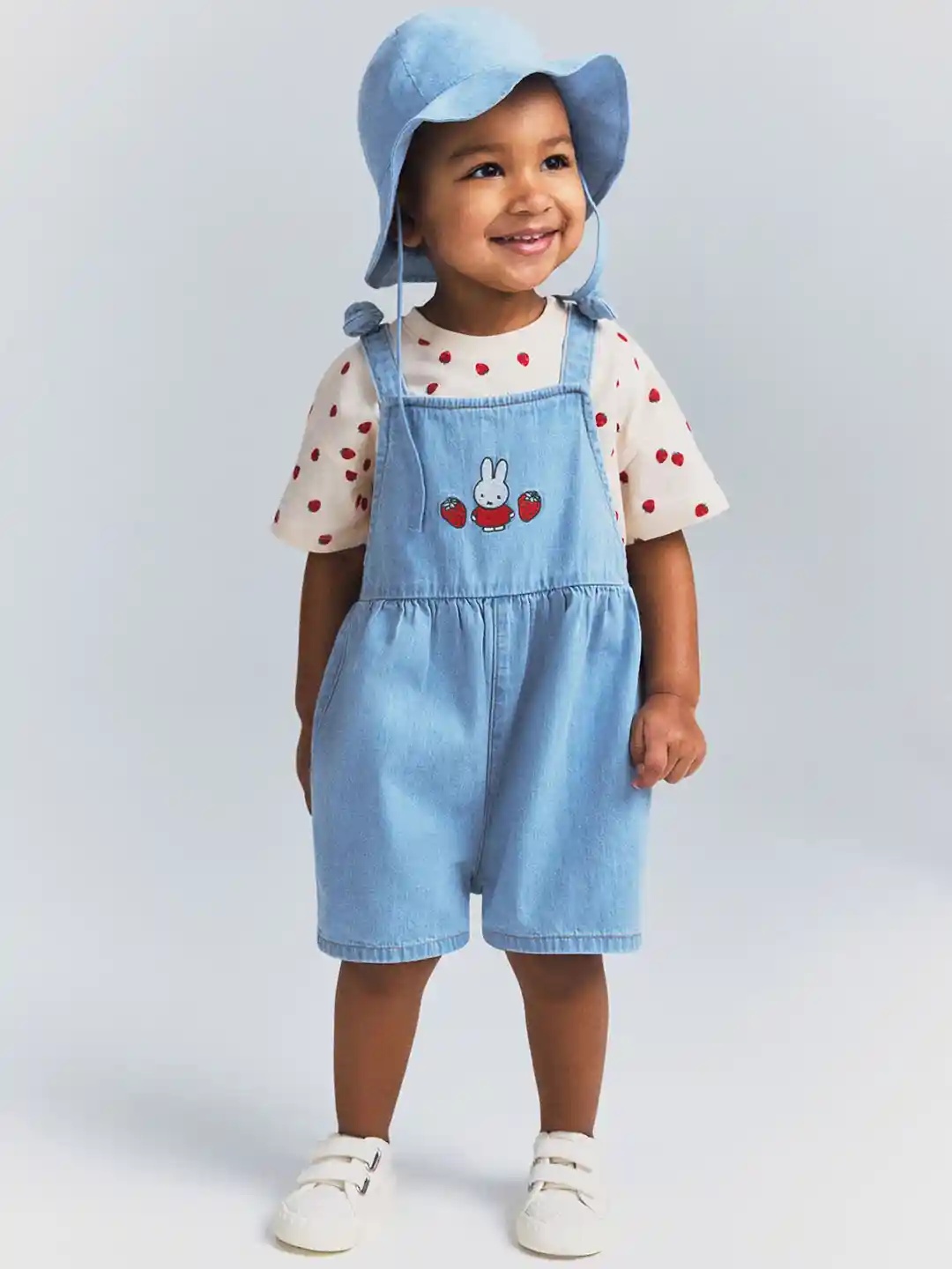 H&m H And M Dungarees Baby H&M Girls Pure Cotton Denim Dungarees