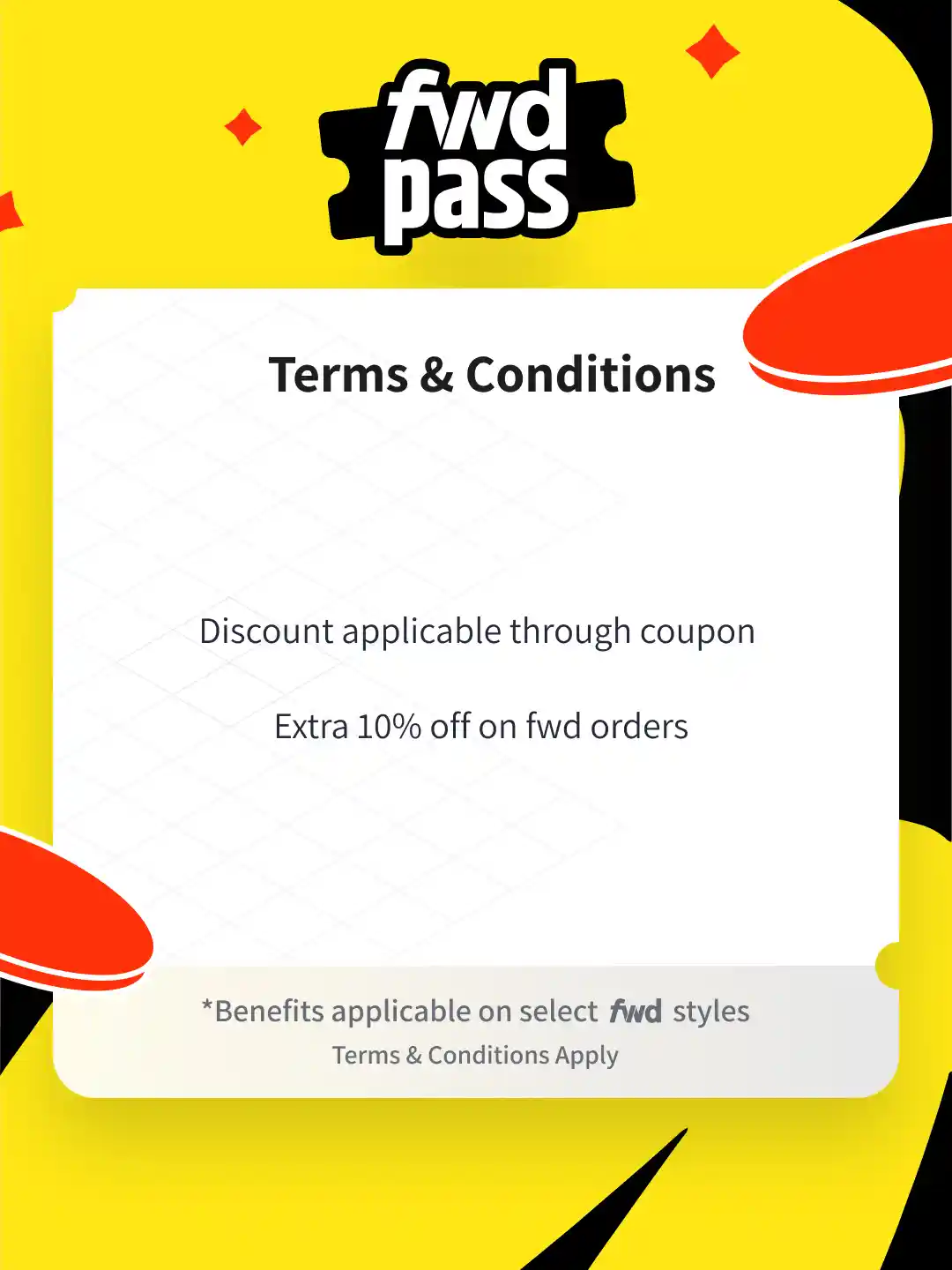 Buy fwd pass Extra deals on GenZ trends Subscription for Unisex