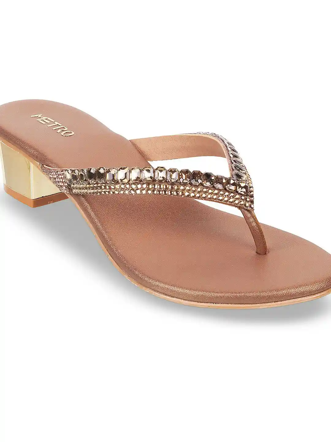 Buy Metro Women's Embellished Platform Heels Sandals Heels for