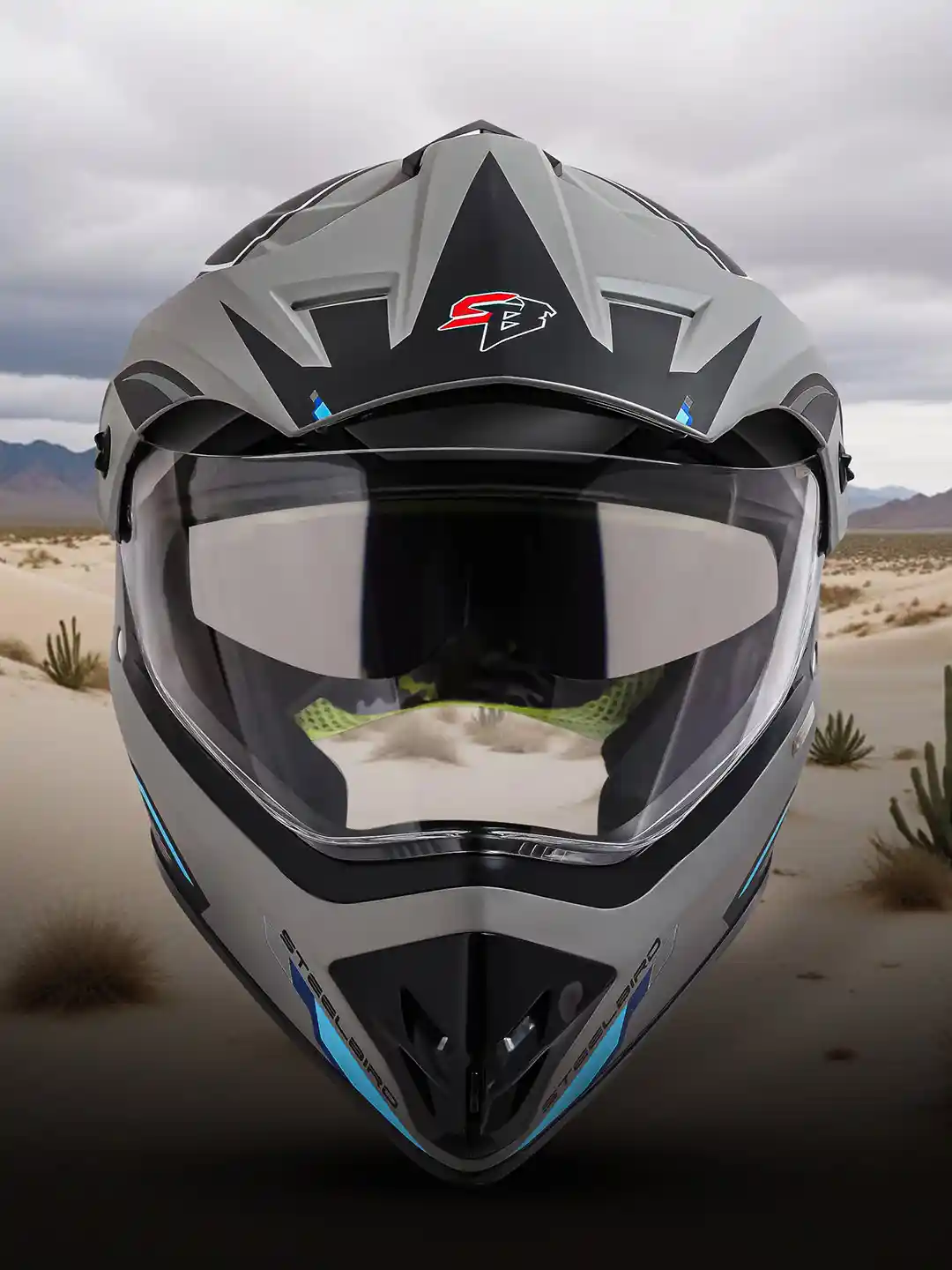 Buy Steelbird SBH 13 ISS Racer Double Visor Full Face Helmet