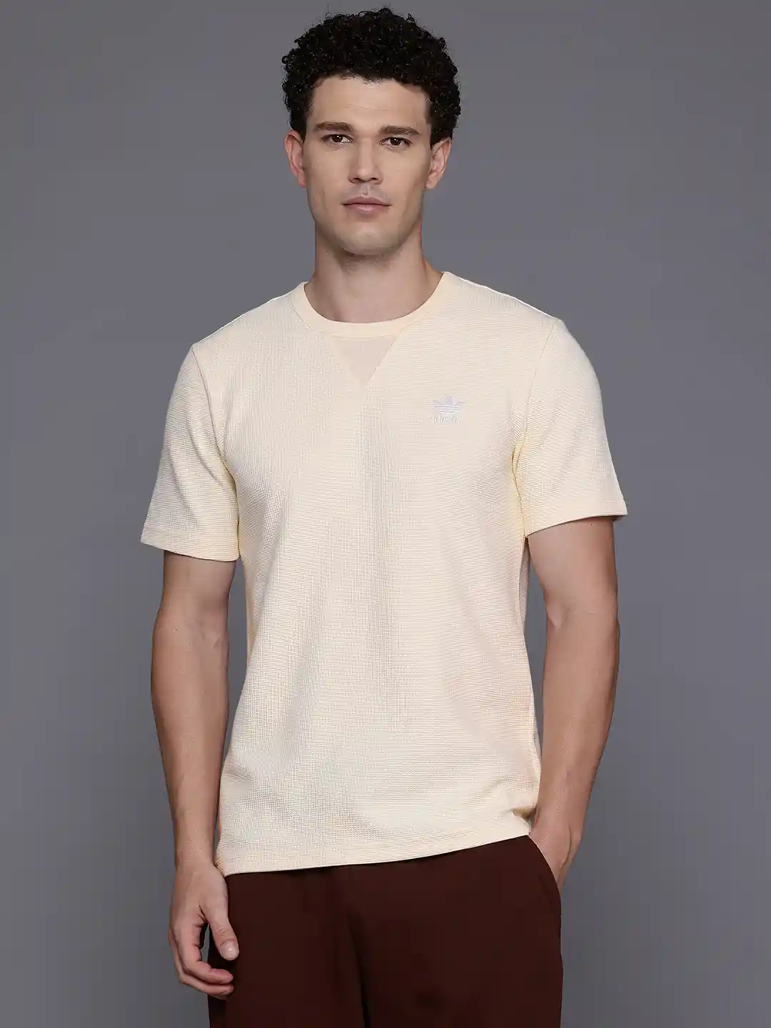 Buy ADIDAS Originals Trefoil Essentials Waffle Tee Tshirts for