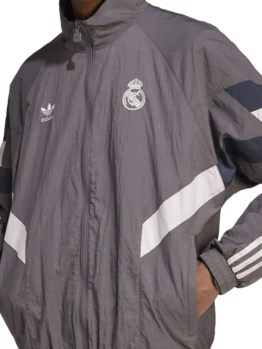 Buy ADIDAS Real Madrid Original Brand Logo Printed Jacket