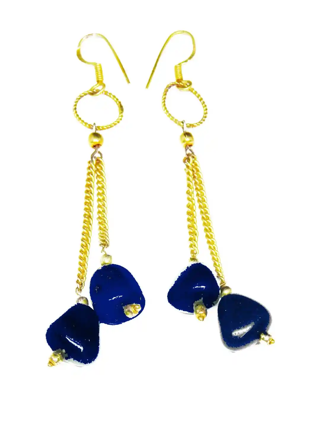 Earrings Handmade Feather Earrings Myntra Buy OOMPH Antique Gold