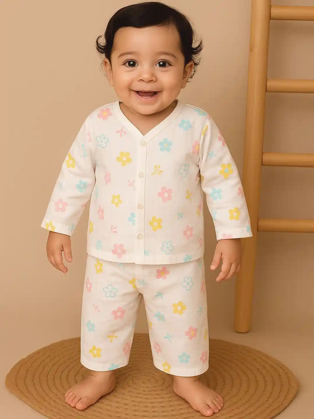 Buy Nuego Infants Kids Flower Print Pure Organic Cotton Muslin