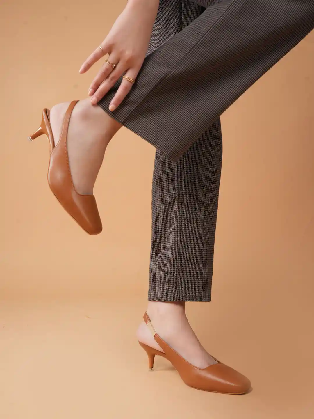 Chemistry Women Kitten Heels Square Toe Mules