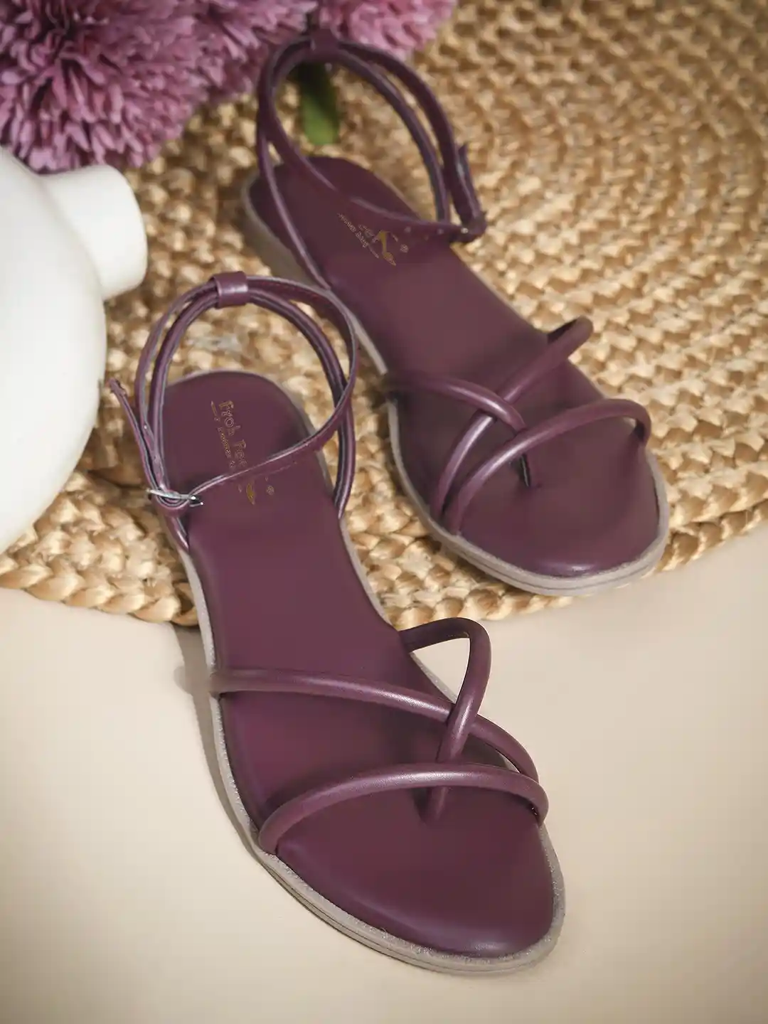 Buy Froh Feet Women Open Toe Flats with Buckles Flats for Women