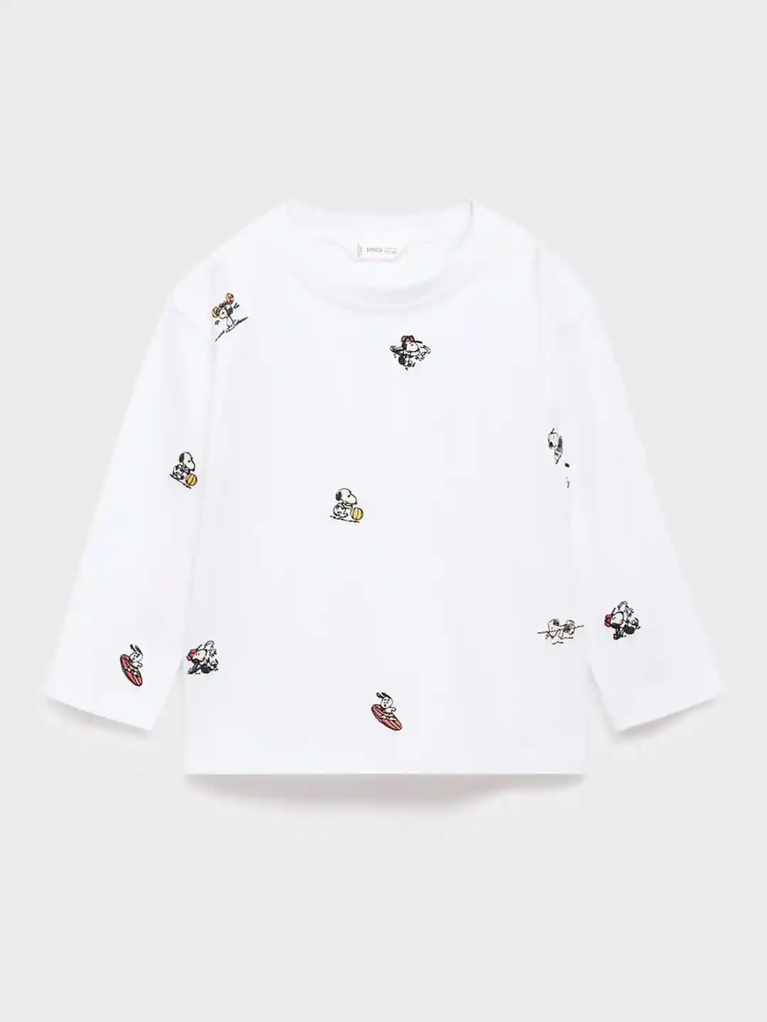 Buy Mango Kids Boys Peanuts Printed Pure Cotton Applique T-shirt