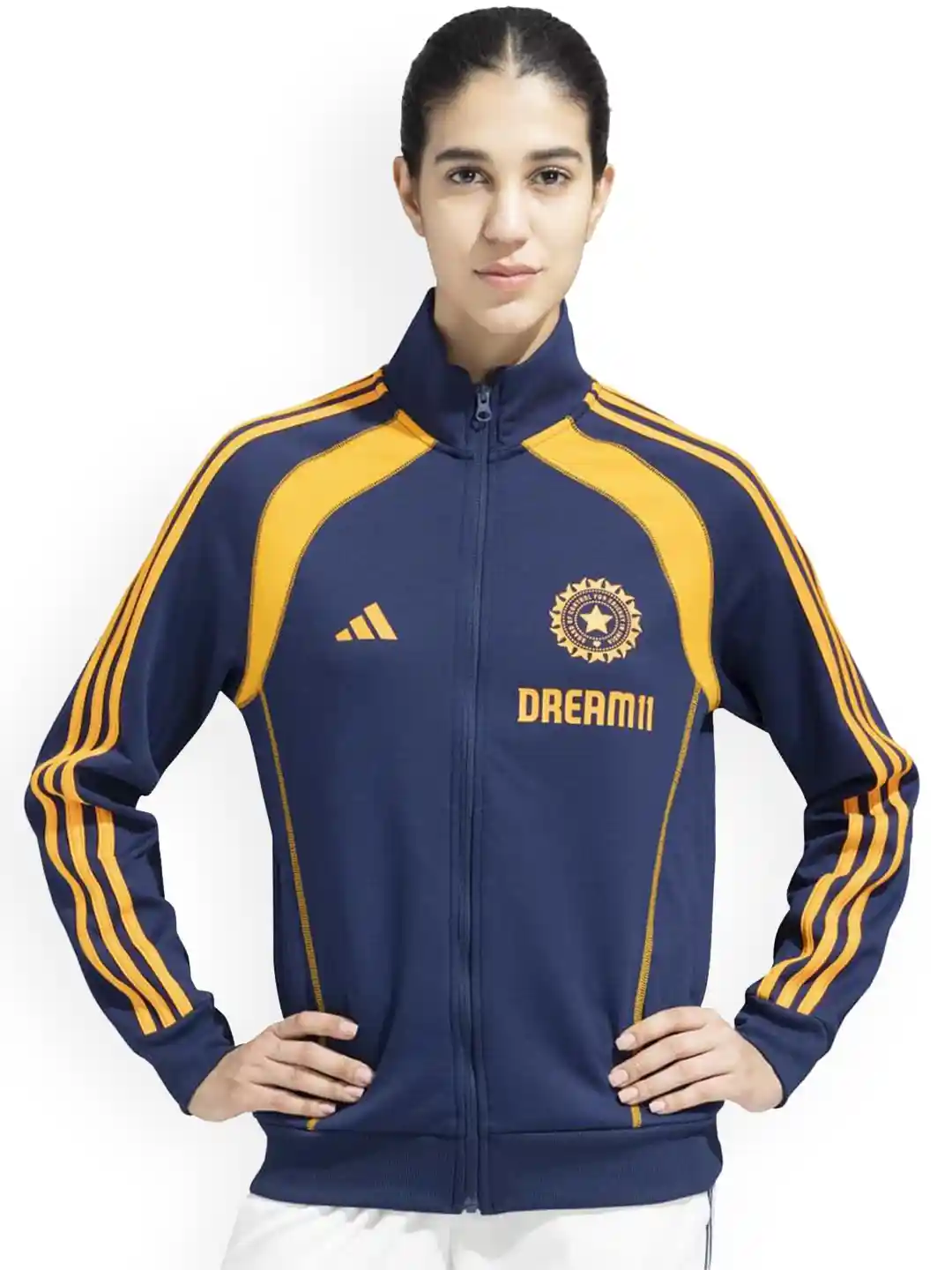 Buy ADIDAS India Cricket Travel Upper Printed Jacket Jackets for