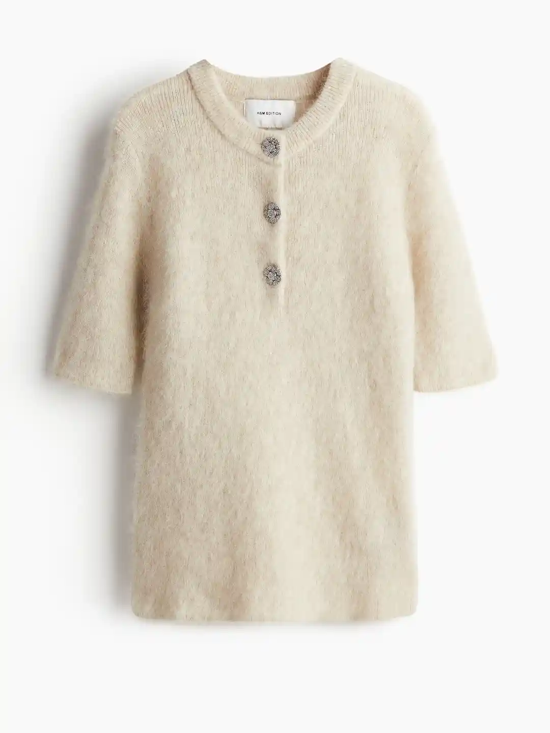 H&M Women Mohair Rib-knit Top