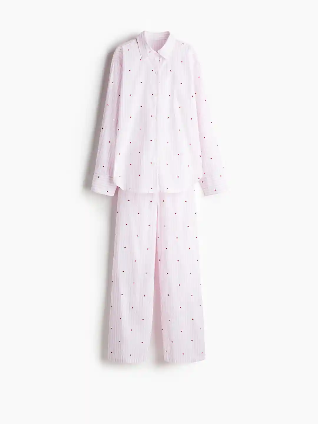 Buy H&M Cotton Poplin Pyjamas Night suits for Women 32349665