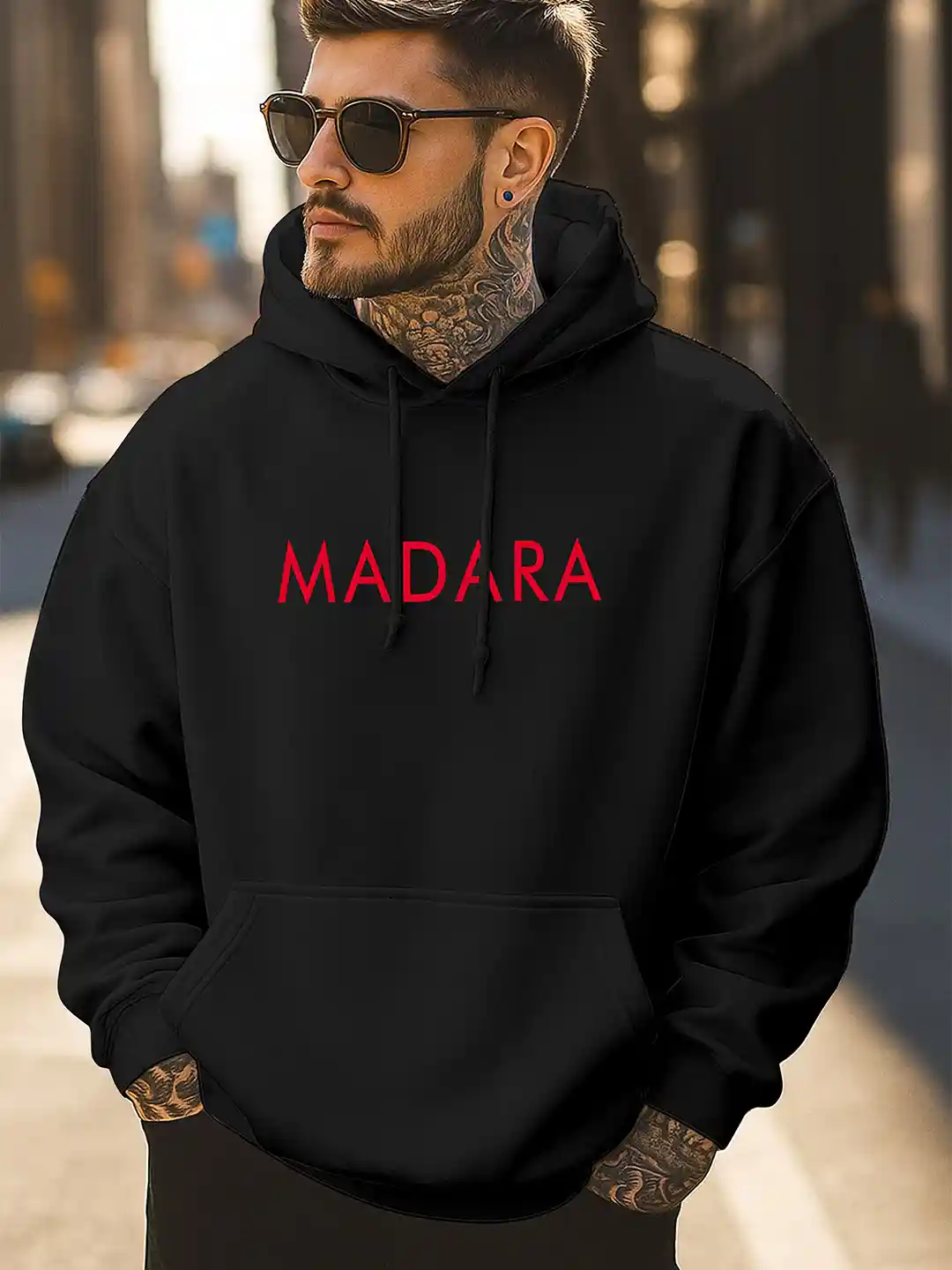 Buy Triptee Men Madara Uchiha Anime Printed Hooded Pullover