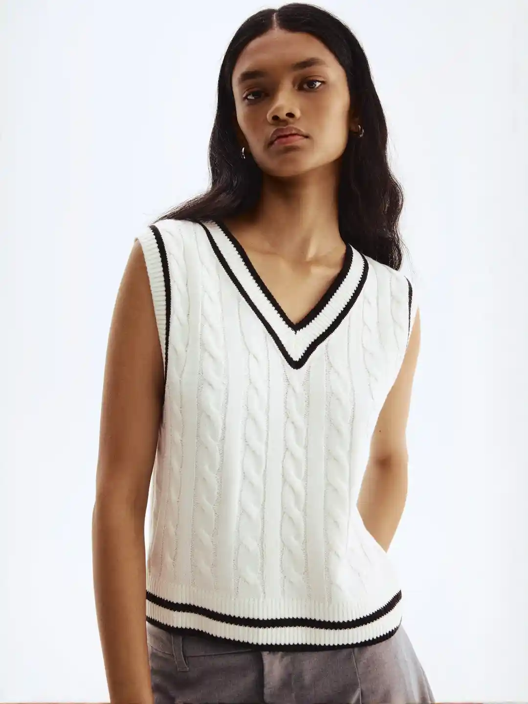 H&M Cable-Knit Sweater Vest