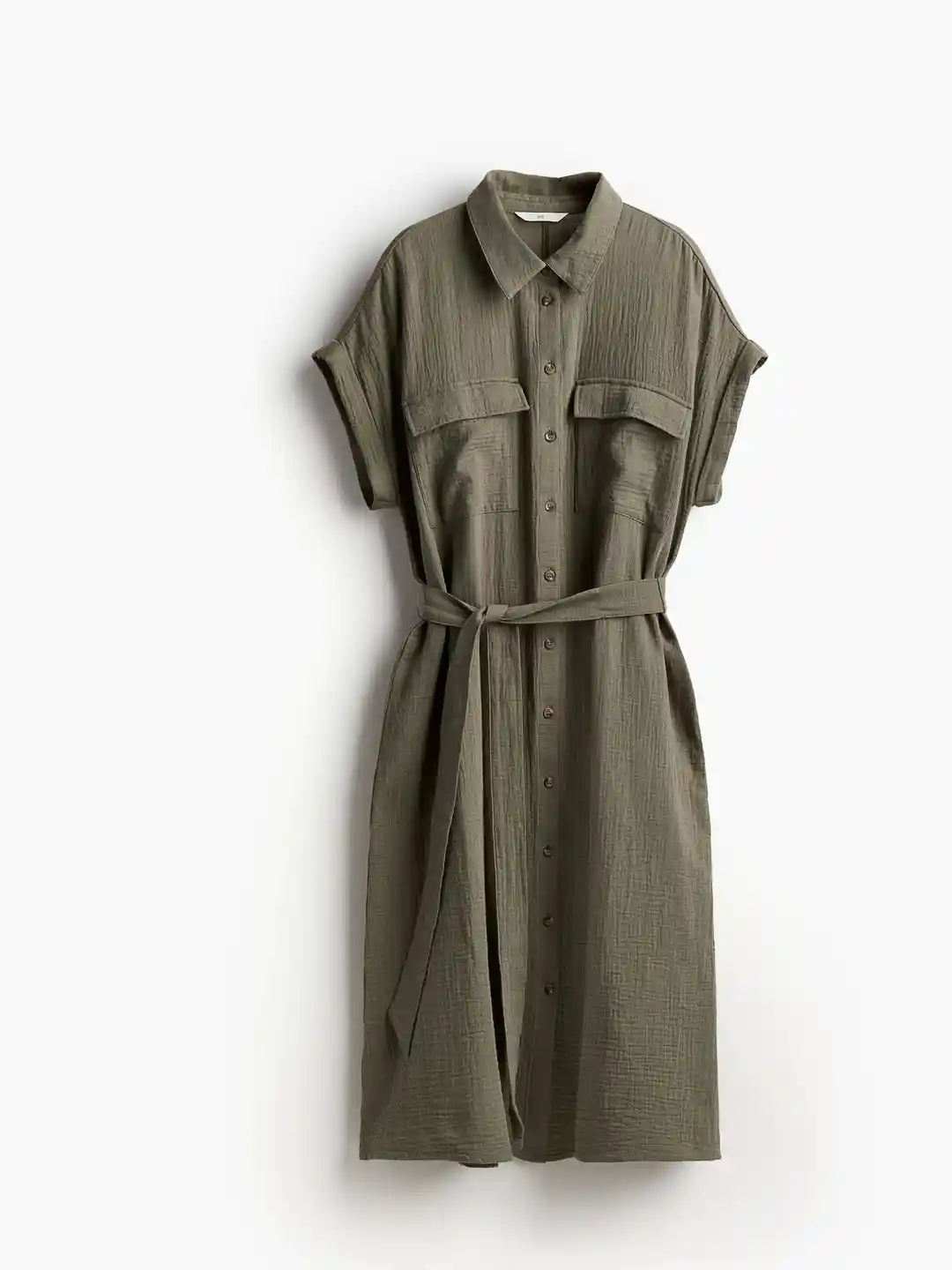 Buy H&M Cotton Tie-Belt Shirt Dress Dresses for Women 28878340