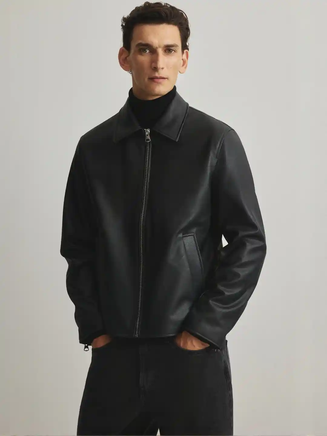 Buy H&M Men Collared Open Front Jacket Jackets for Men 36547776