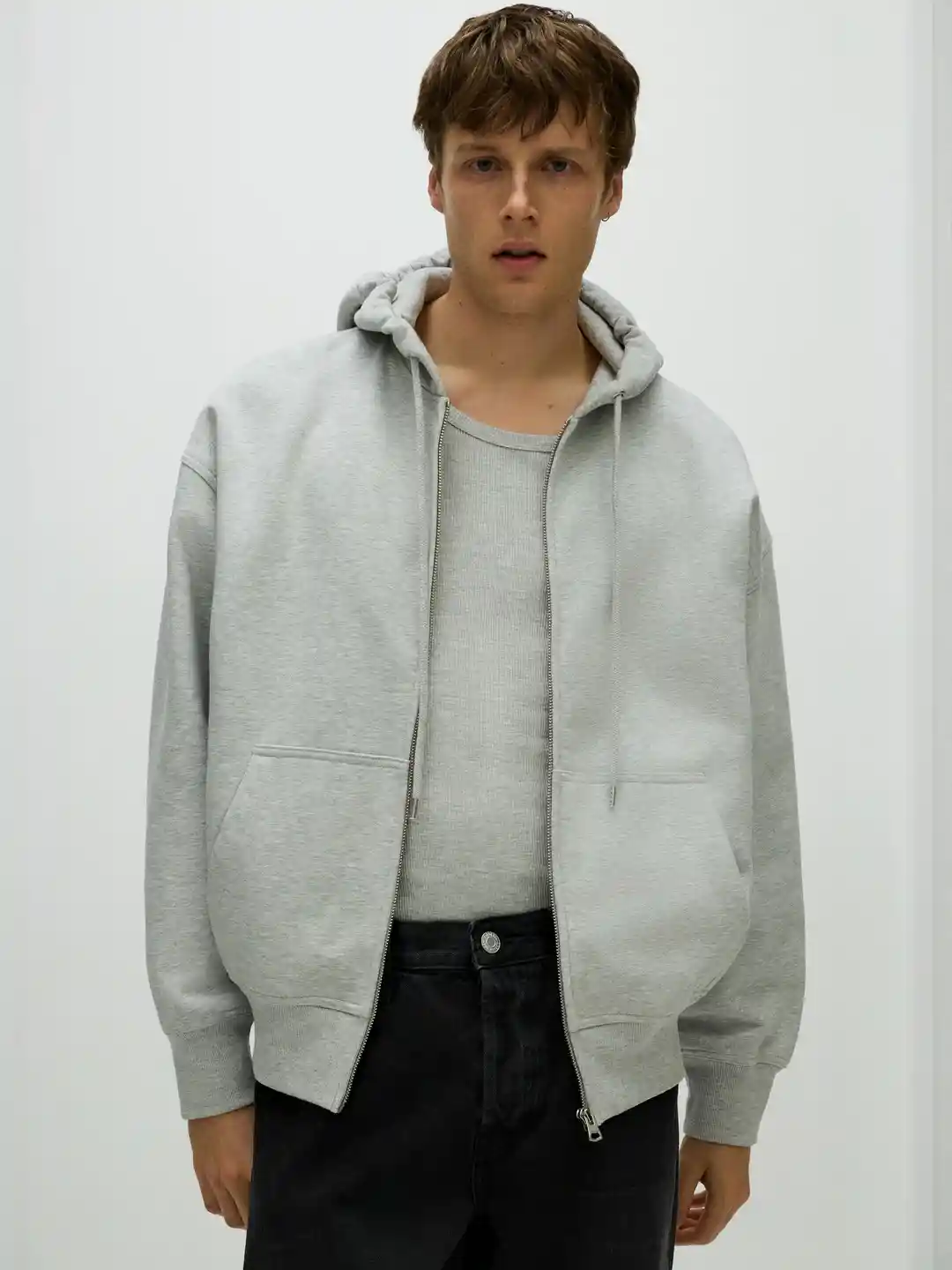 Buy H&M Oversized Fit Zip-Through Hoodie Sweatshirts for Men
