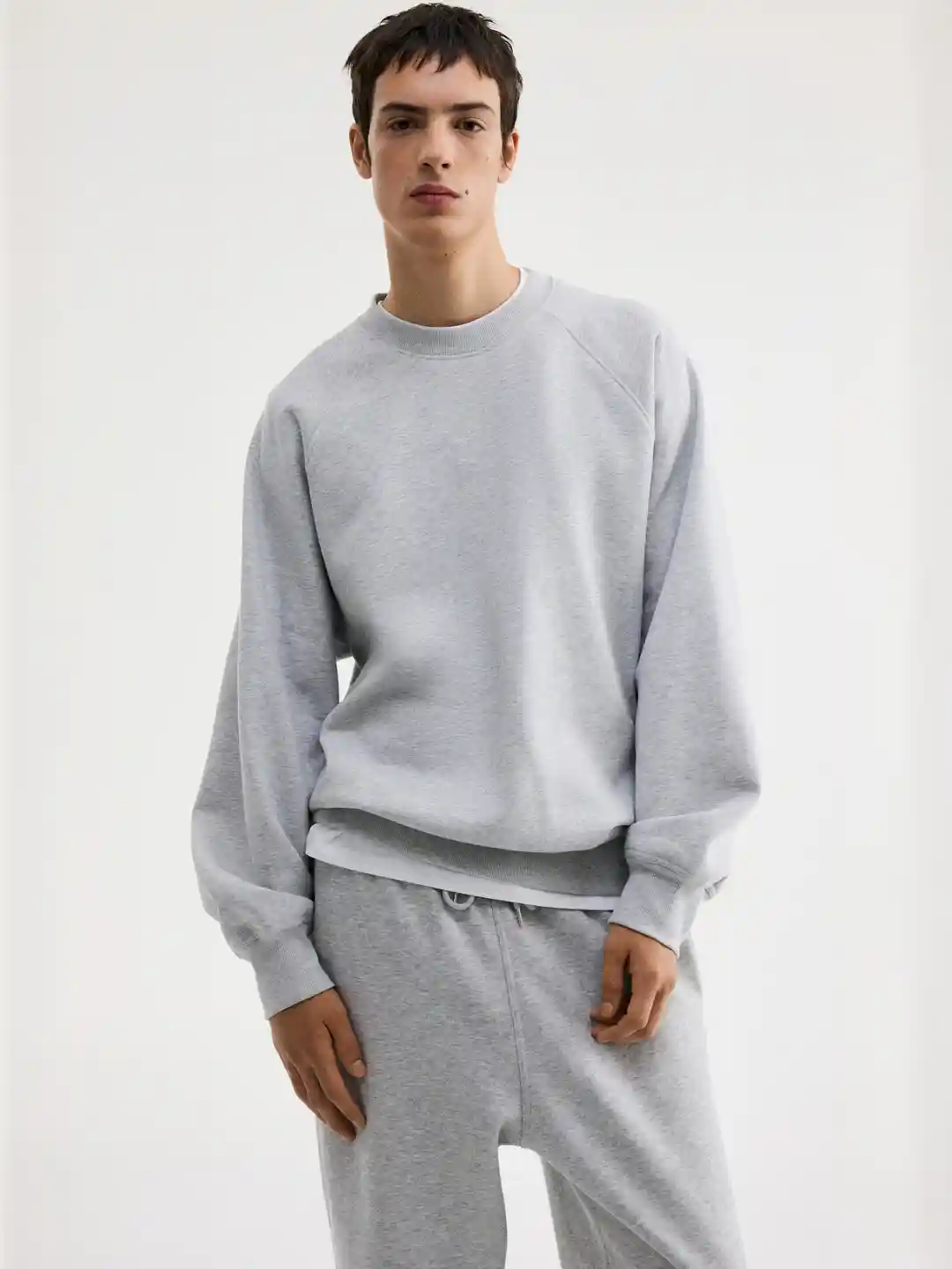 H&M Men Round Neck Oversized Fit Sweatshirt