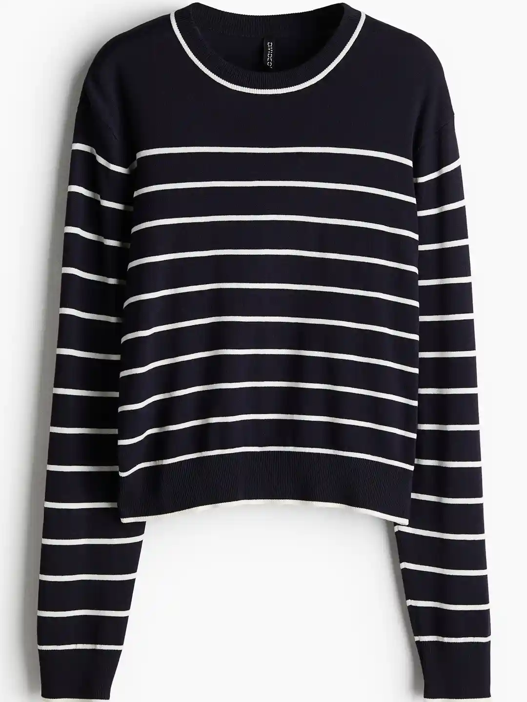 Buy H&M Striped Short Fine-Knit Jumper Sweaters for Women