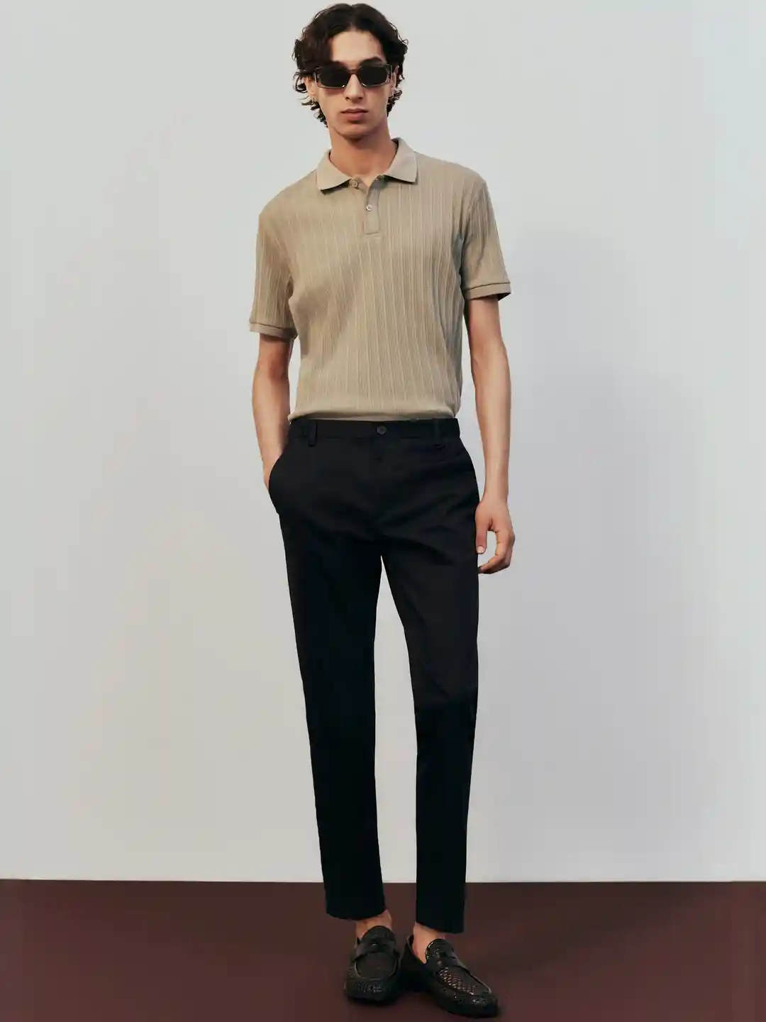 Buy H&M Slim Fit Cropped Trousers Trousers for Men 33638095 Myntra