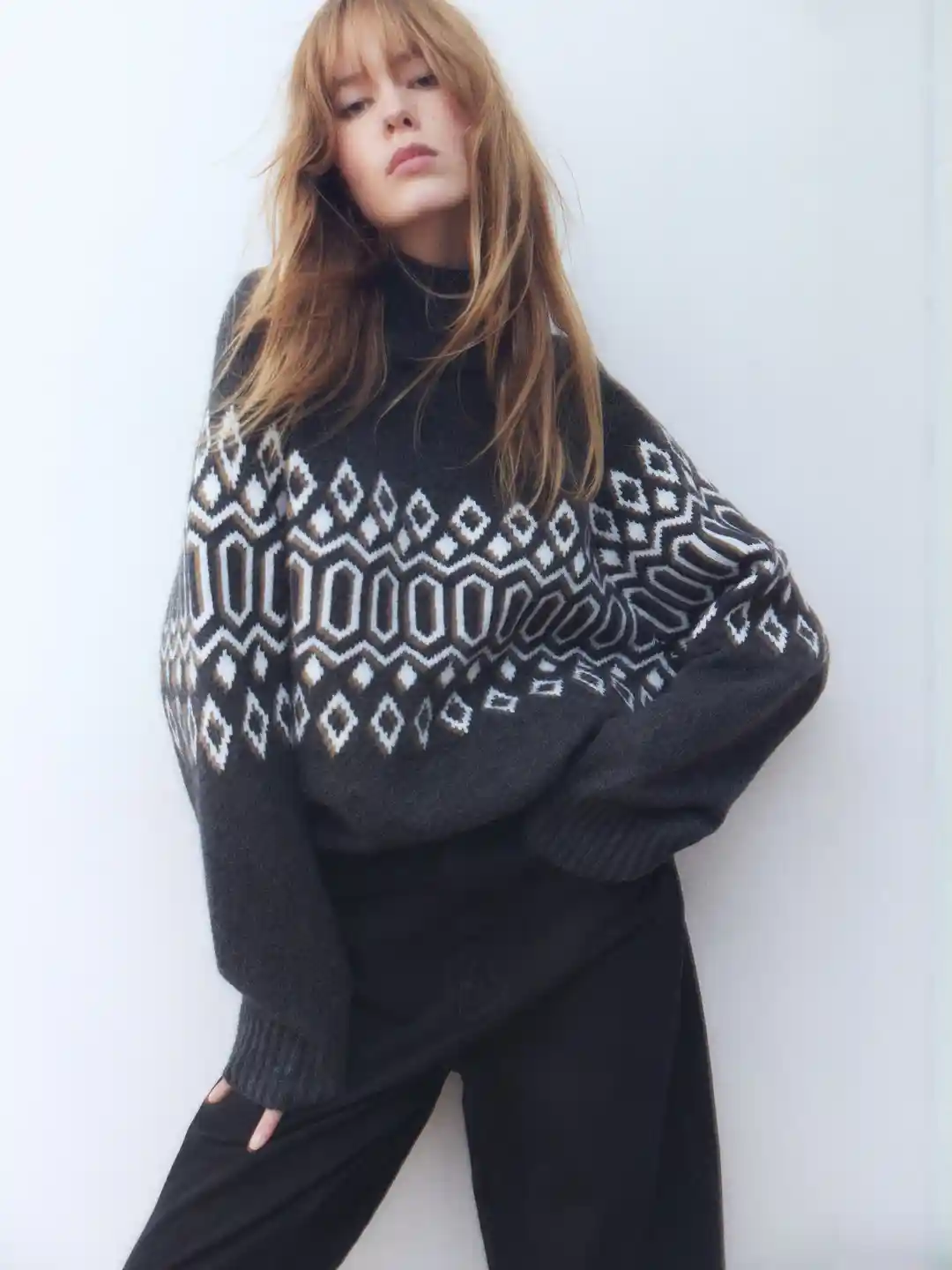 Buy H&M Jacquard-Knit Turtleneck Jumper Sweaters for Women