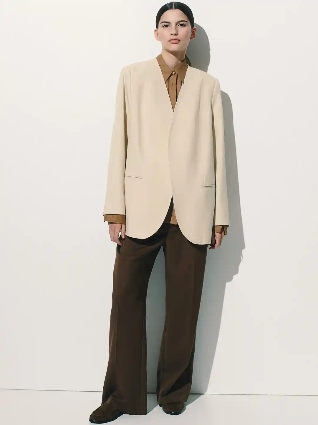 Buy H&M Collarless Oversized Blazer Blazers for Women 33101305