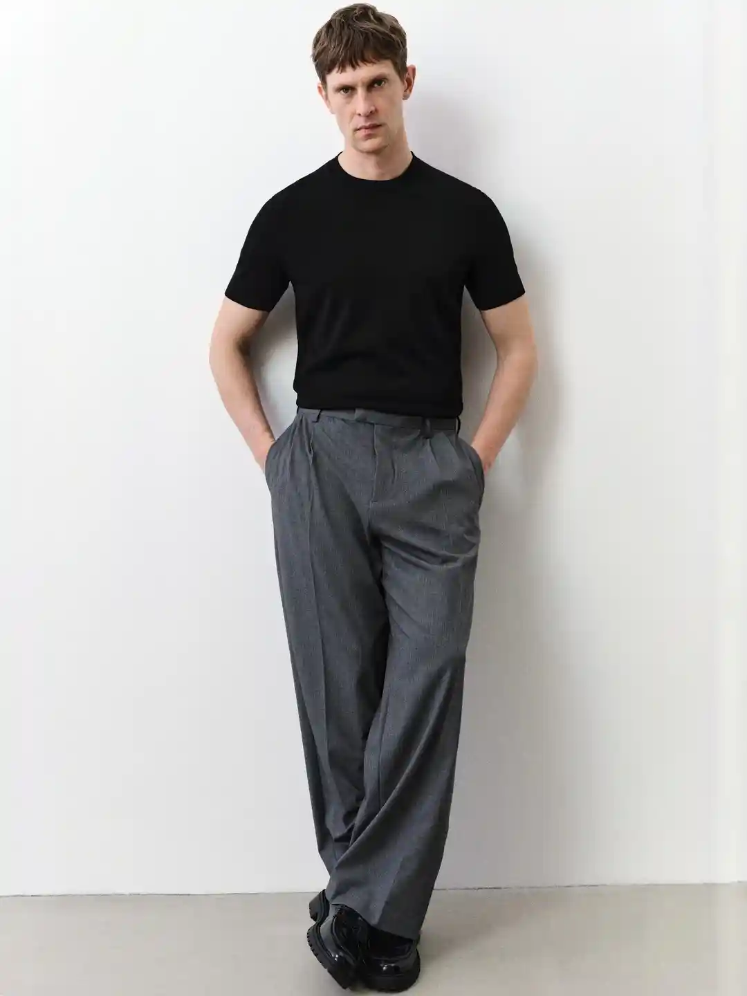 Buy H&M Slim Fit Fine-Knit T-Shirt Tshirts for Men 32579241 Myntra