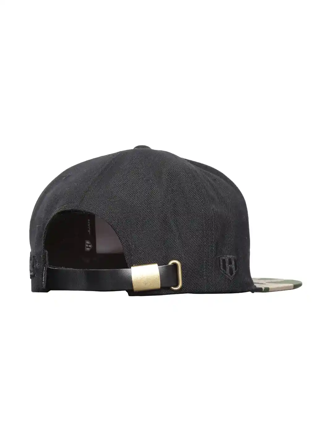 Buy Haul Apparel Unisex Black Leather Strap Cap Caps for Unisex