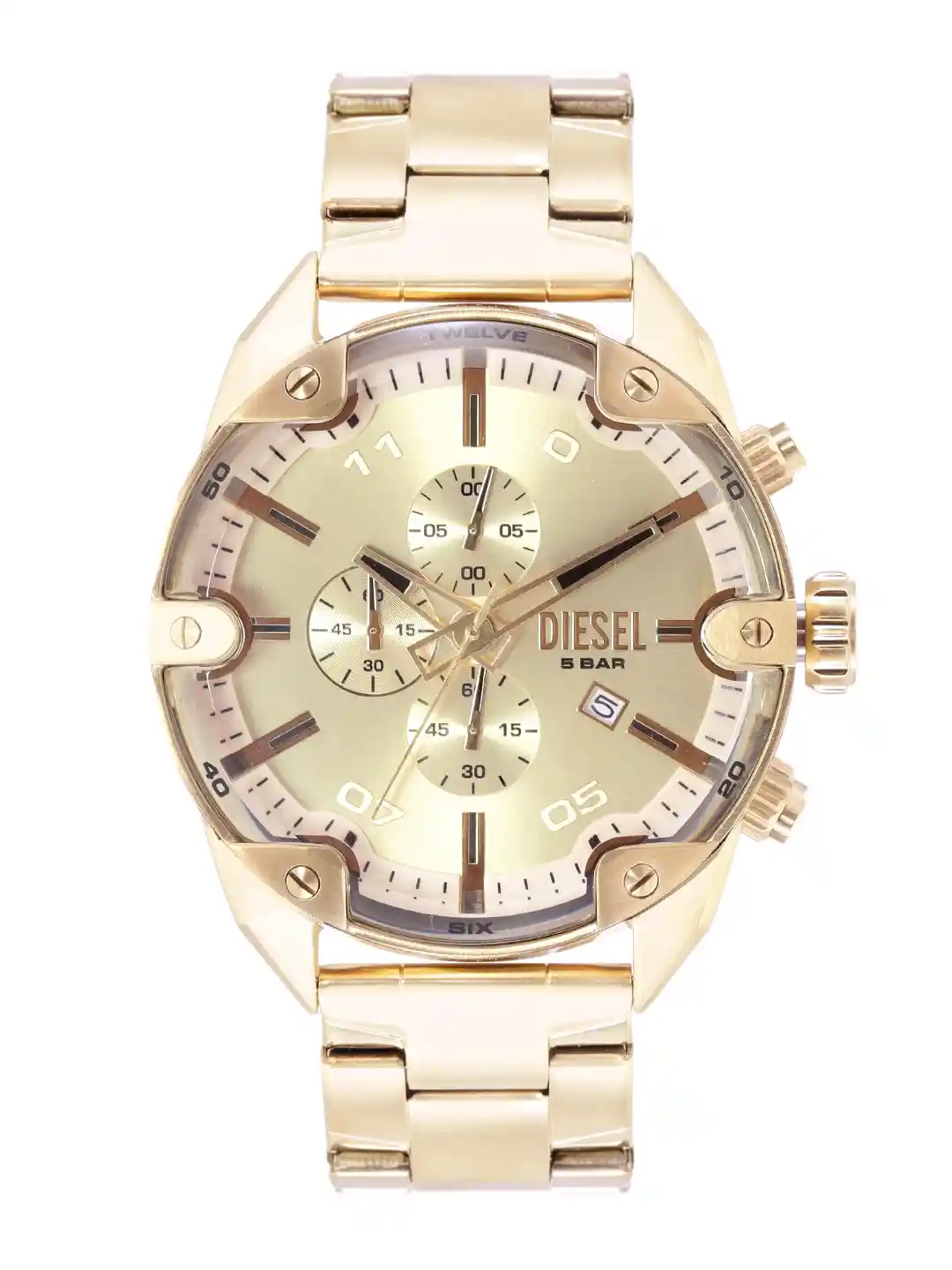 Buy DIESEL Men Gold-Toned Analogue Chronograph Watch DZ4608