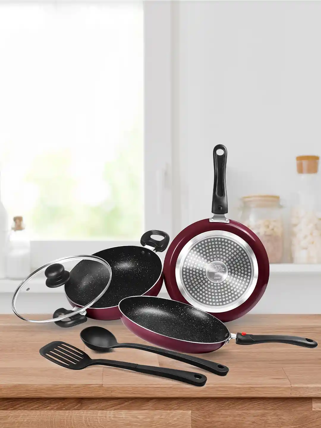 Buy Milton Pro Cook Peach Colored Pcs Kitchen Jewel Fry Pan