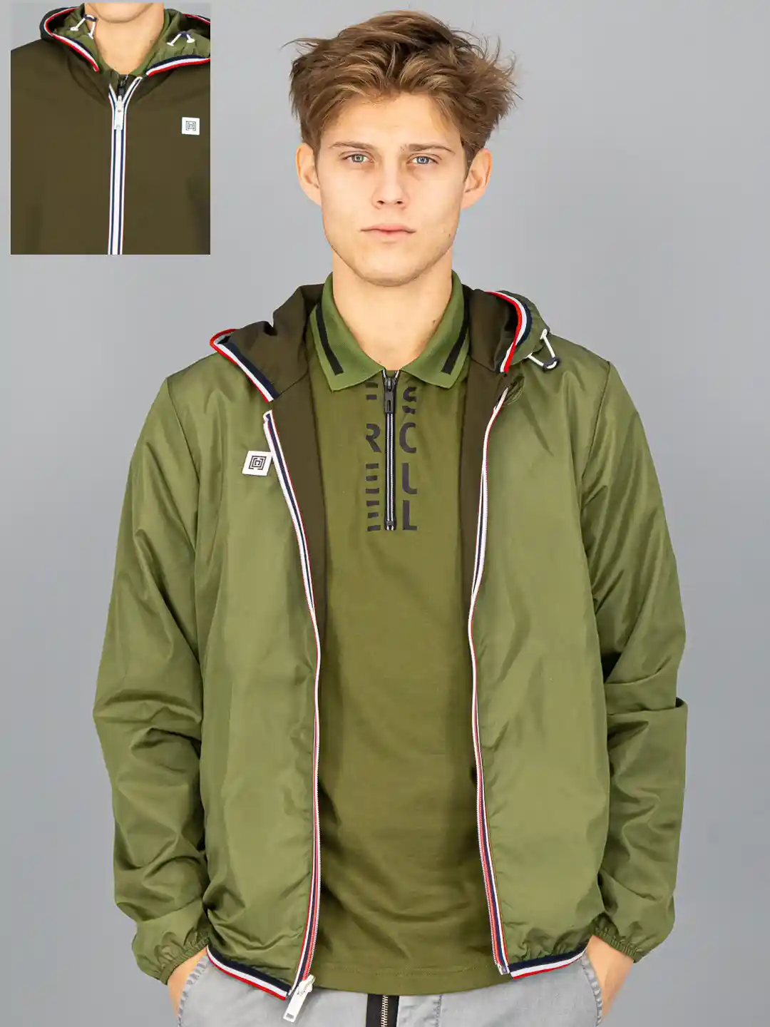 Buy FREESOUL Men Olive Green Reversible Tailored Jacket Jackets