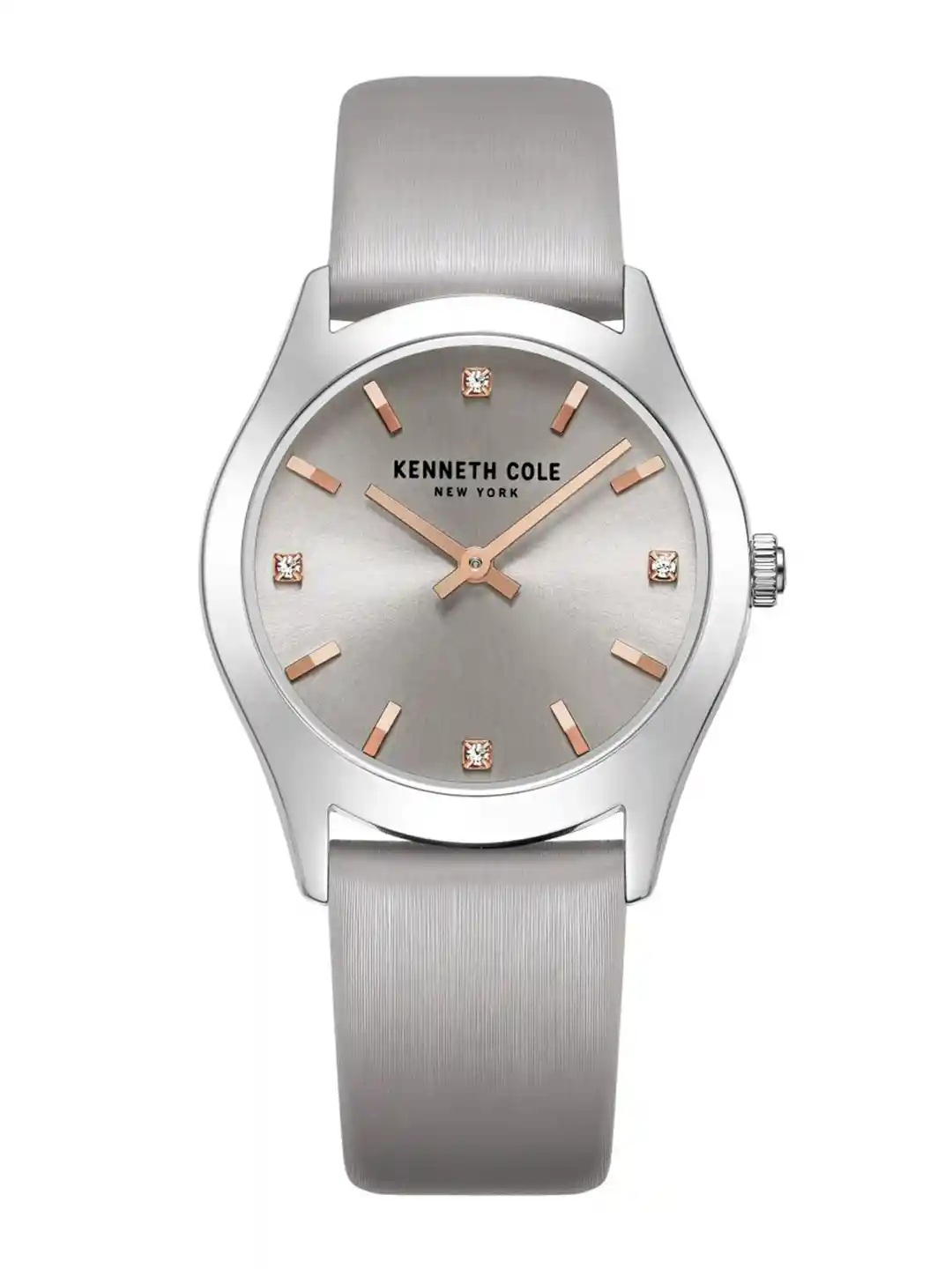 Kenneth Cole Women Grey Dial Silver Toned Leather Straps Analogue Watch  KCWLA2222805LD - Main Image
