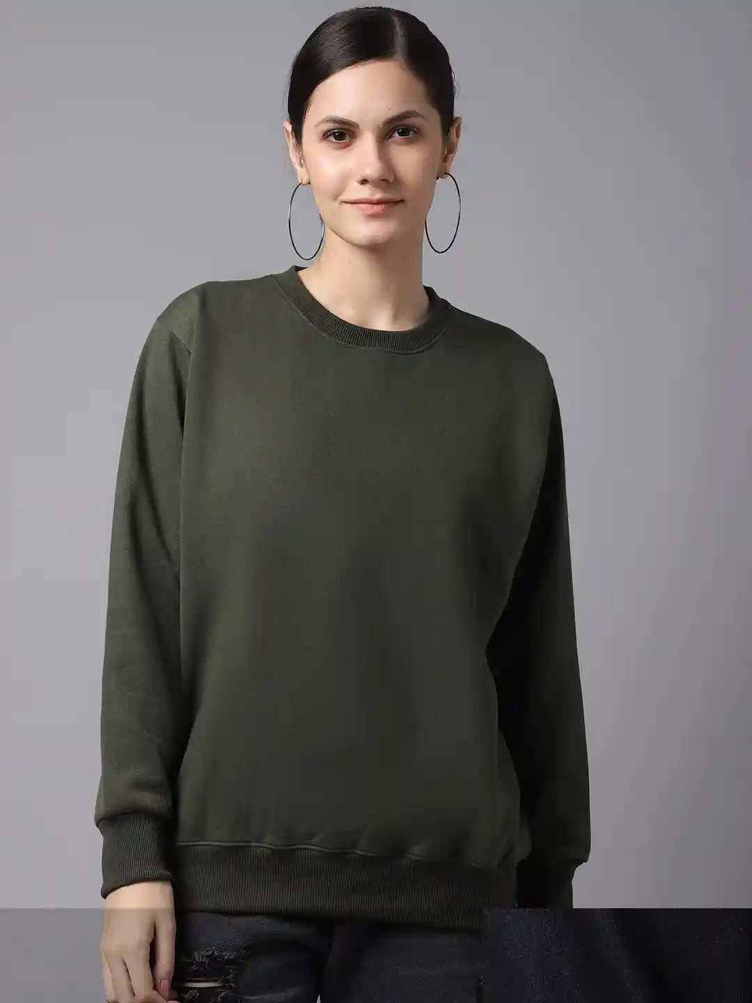 Buy MACK JONNEY Women Pack Of Olive Green Black Fleece