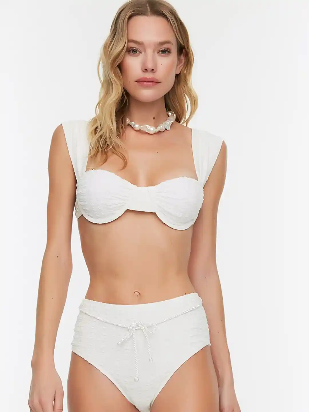 Buy Trendyol Women White Solid Bikini Bottom Swim Bottoms for