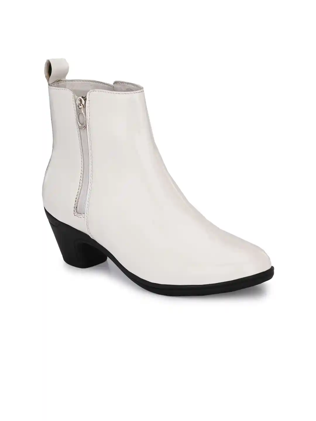 Buy EL PASO Women White Faux Leather Pro Guard Ankle Casual Boots