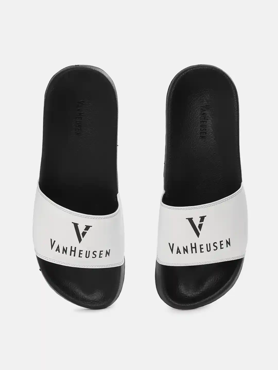 Buy Van Heusen Men Brand Logo Print Sliders - Flip Flops for Men 20361422 |  Myntra