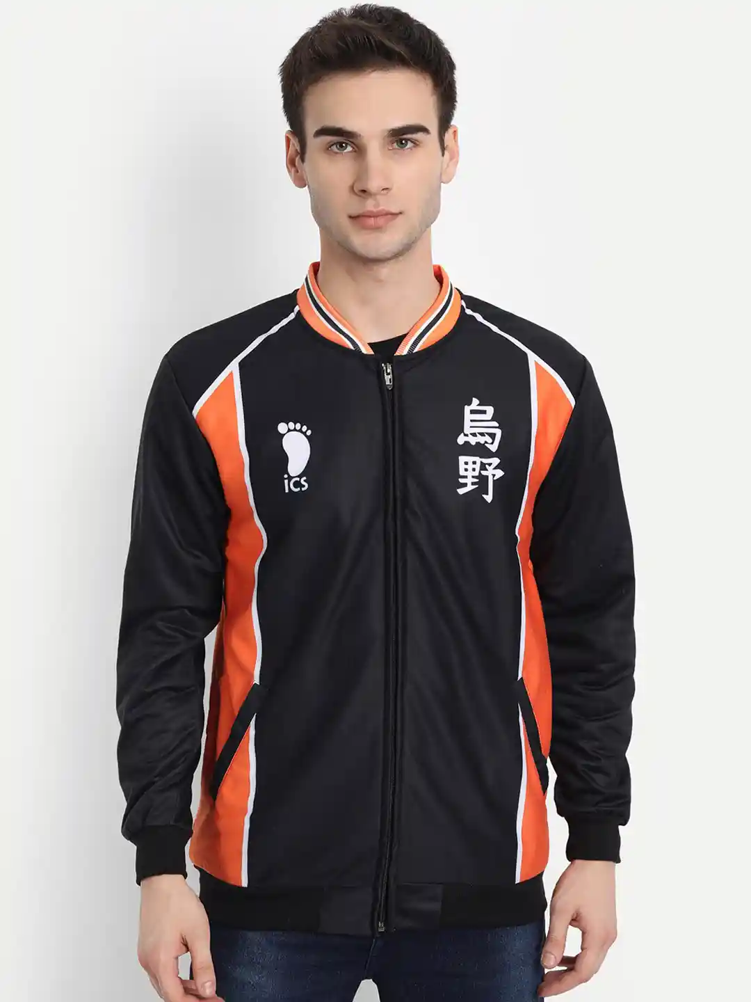 Buy COMICSENSE Men Anime Printed Haikyuu Karasuno Bomber
