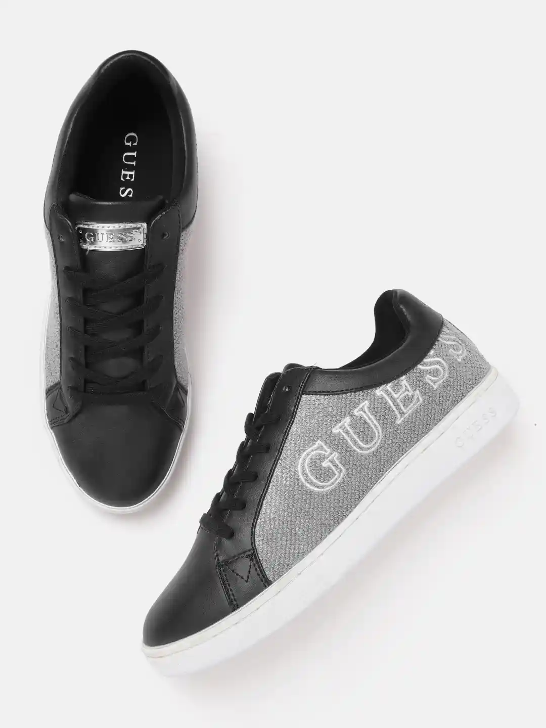 Guess Women's Shoes Guess Black And White Sneakers Buy GUESS