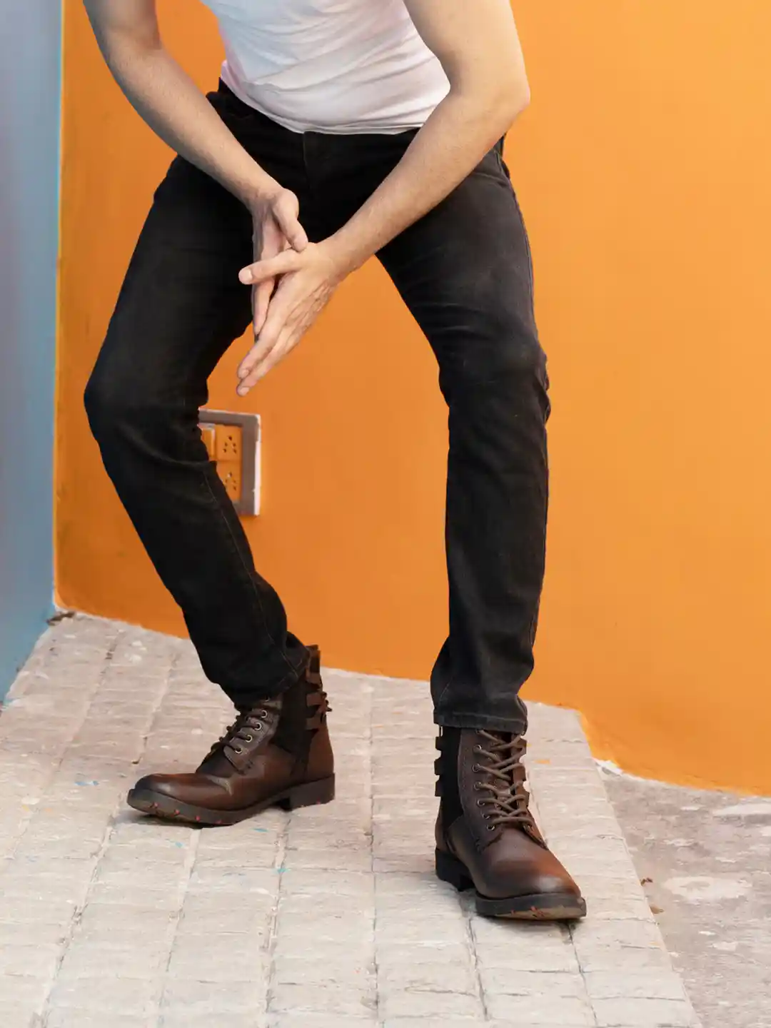 Brown Best Boots To Wear With Jeans Mens Buy FAUSTO Men Brown