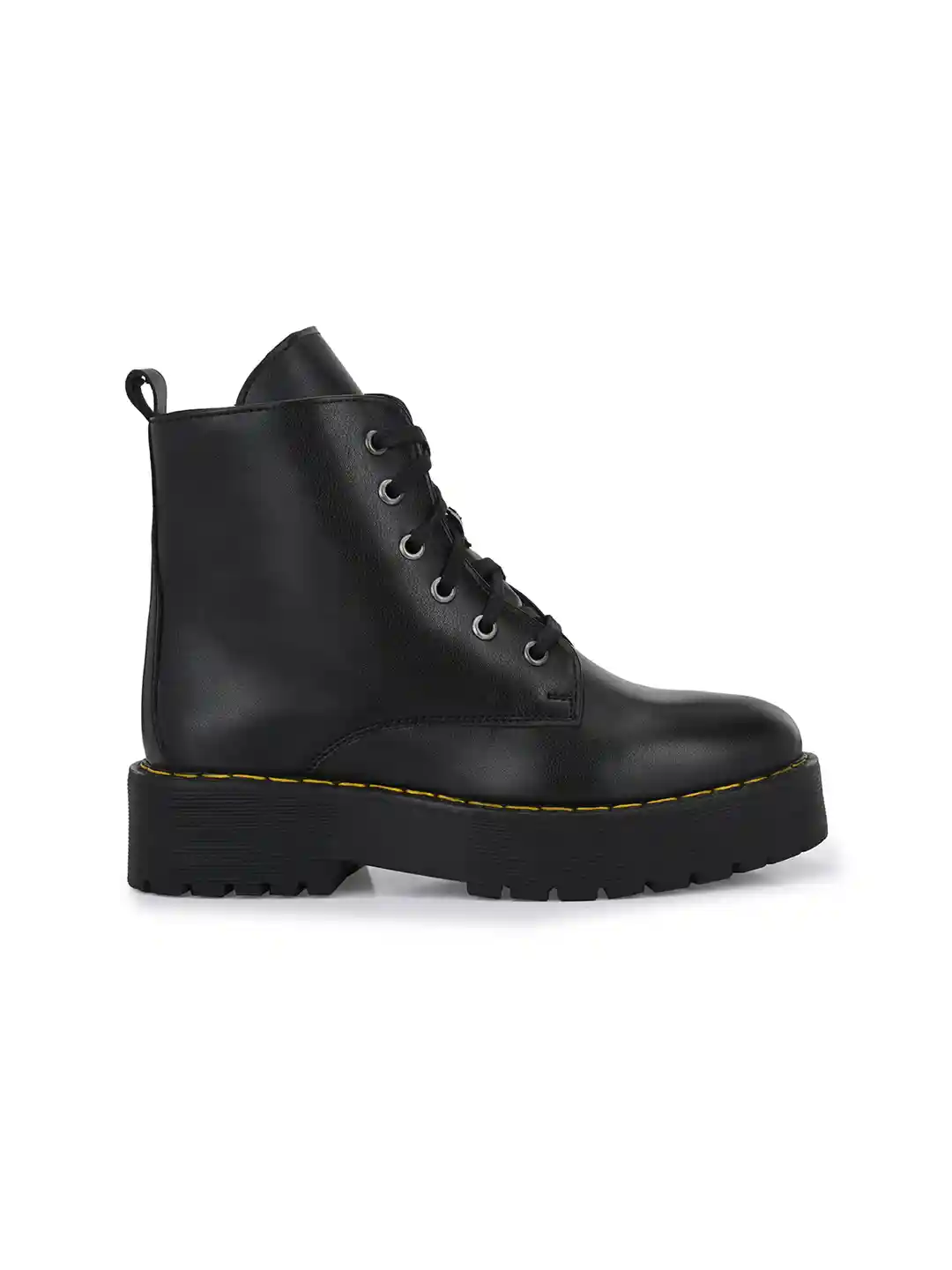 Buy Delize Women Black Solid High Ankle Boots Boots for Women