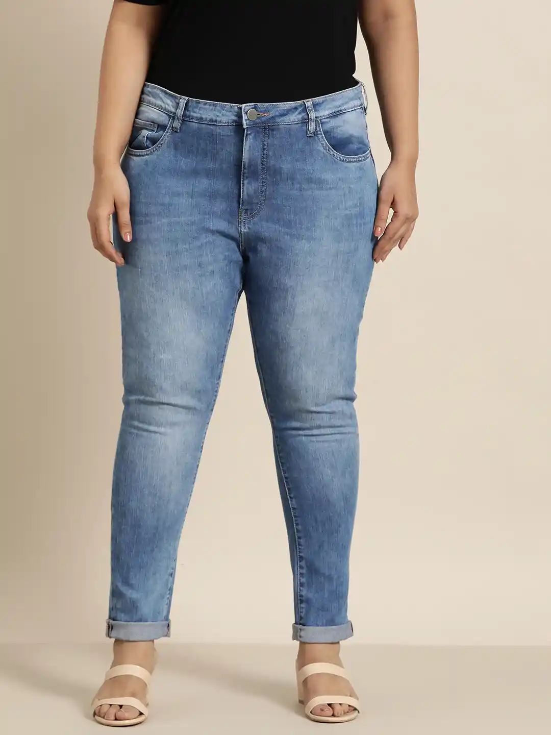 Plus Size Size 26 Waist In Jeans Sztori Women Plus Size Skinny Fit