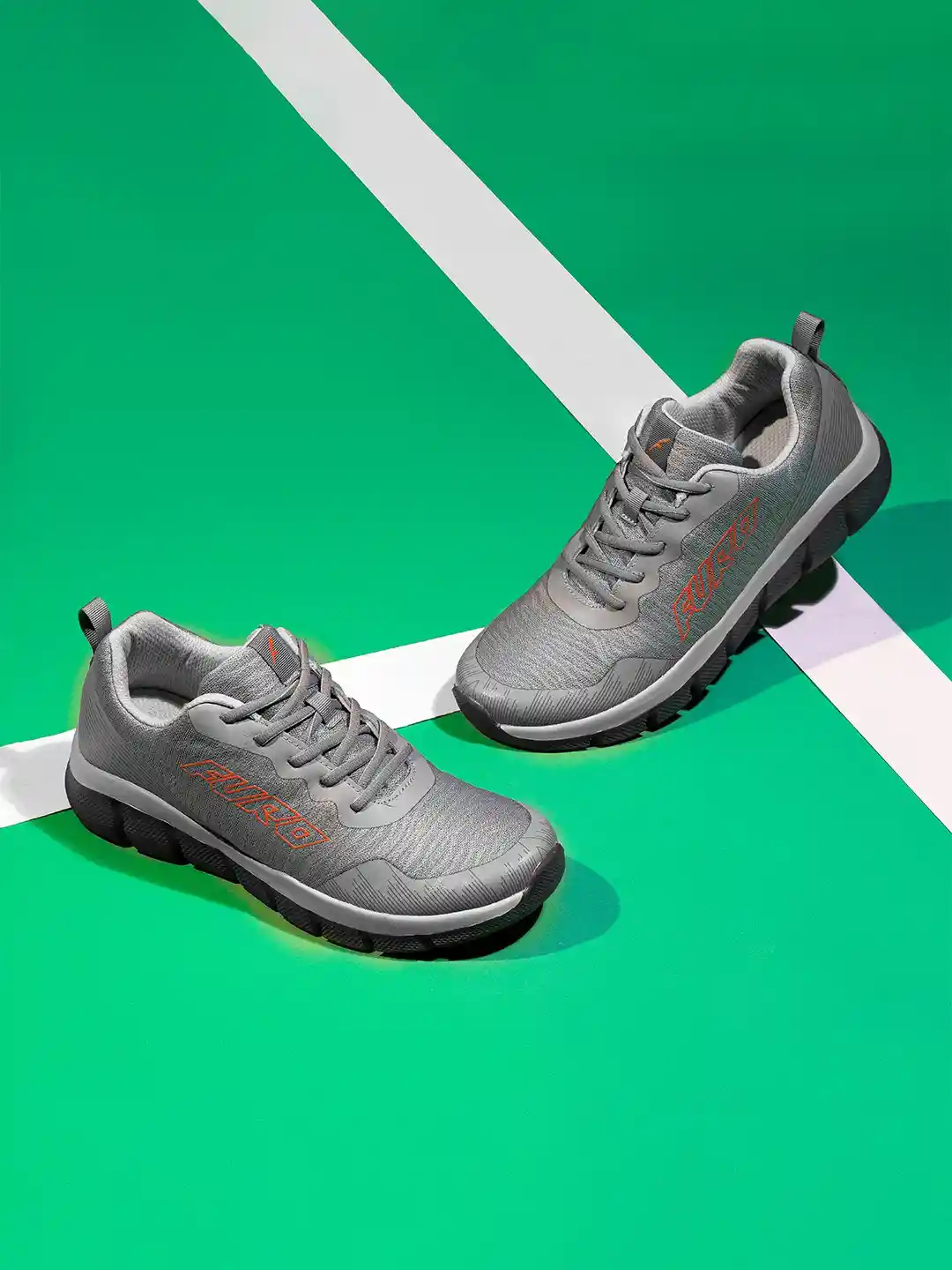 Buy FURO by Red Chief Men Grey Mesh Running Non-Marking Shoes